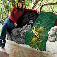New Zealand - South Africa Greatest Rivals Rugby Quilt Kiwi Vs Bokke