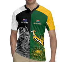 New Zealand - South Africa Greatest Rivals Rugby Custom Rugby Jersey Kiwi Vs Bokke
