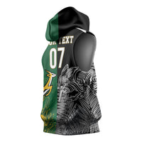 New Zealand - South Africa Greatest Rivals Rugby Custom Sleeveless Hoodie Kiwi Vs Bokke