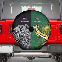 New Zealand - South Africa Greatest Rivals Rugby Spare Tire Cover Kiwi Vs Bokke