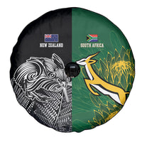 New Zealand - South Africa Greatest Rivals Rugby Spare Tire Cover Kiwi Vs Bokke