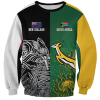 New Zealand - South Africa Greatest Rivals Rugby Custom Sweatshirt Kiwi Vs Bokke