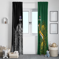 New Zealand - South Africa Greatest Rivals Rugby Window Curtain Kiwi Vs Bokke