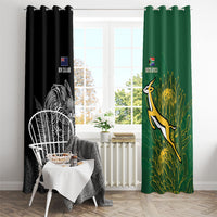 New Zealand - South Africa Greatest Rivals Rugby Window Curtain Kiwi Vs Bokke