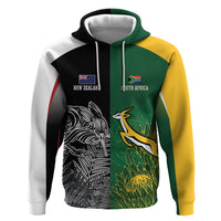 New Zealand - South Africa Greatest Rivals Rugby Custom Zip Hoodie Kiwi Vs Bokke
