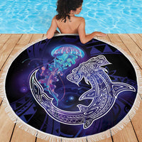 Polynesian Aumakua Beach Blanket Jellyfish with Shark - Polynesian Pride