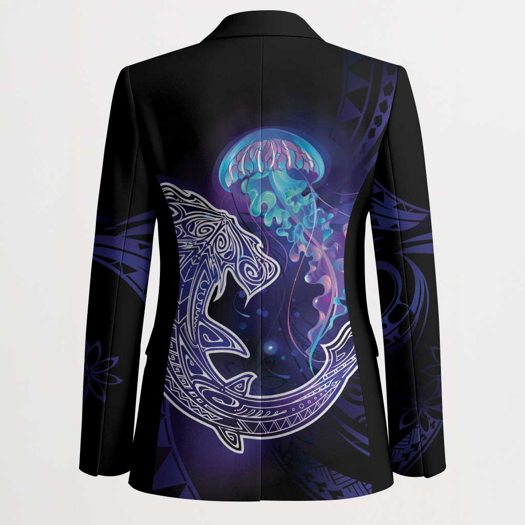Polynesian Aumakua Blazer Jellyfish with Shark - Polynesian Pride