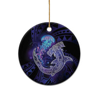 Polynesian Aumakua Ceramic Ornament Jellyfish with Shark - Polynesian Pride