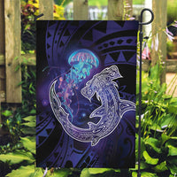 Polynesian Aumakua Garden Flag Jellyfish with Shark - Polynesian Pride