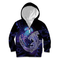 Polynesian Aumakua Kid Hoodie Jellyfish with Shark - Polynesian Pride