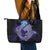 Polynesian Aumakua Leather Tote Bag Jellyfish with Shark - Polynesian Pride