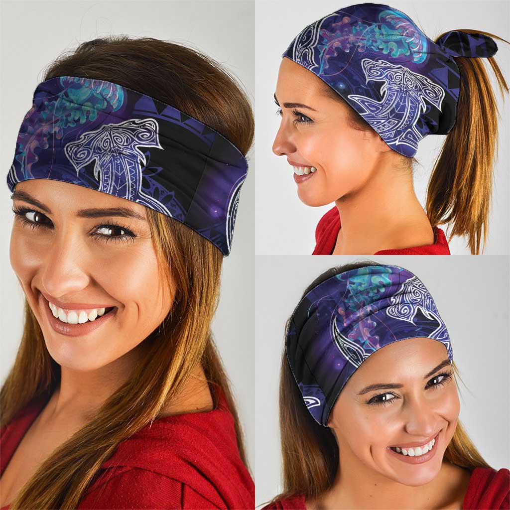 Polynesian Aumakua Neck Gaiter Jellyfish with Shark - Polynesian Pride