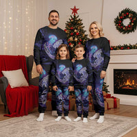 Polynesian Aumakua Christmas Pajama Set Jellyfish with Shark - Polynesian Pride