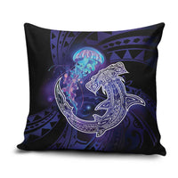 Polynesian Aumakua Pillow Cover Jellyfish with Shark - Polynesian Pride