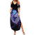 Polynesian Aumakua Summer Maxi Dress Jellyfish with Shark - Polynesian Pride