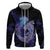 Polynesian Aumakua Zip Hoodie Jellyfish with Shark - Polynesian Pride