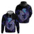 Polynesian Aumakua Zip Hoodie Jellyfish with Shark - Polynesian Pride