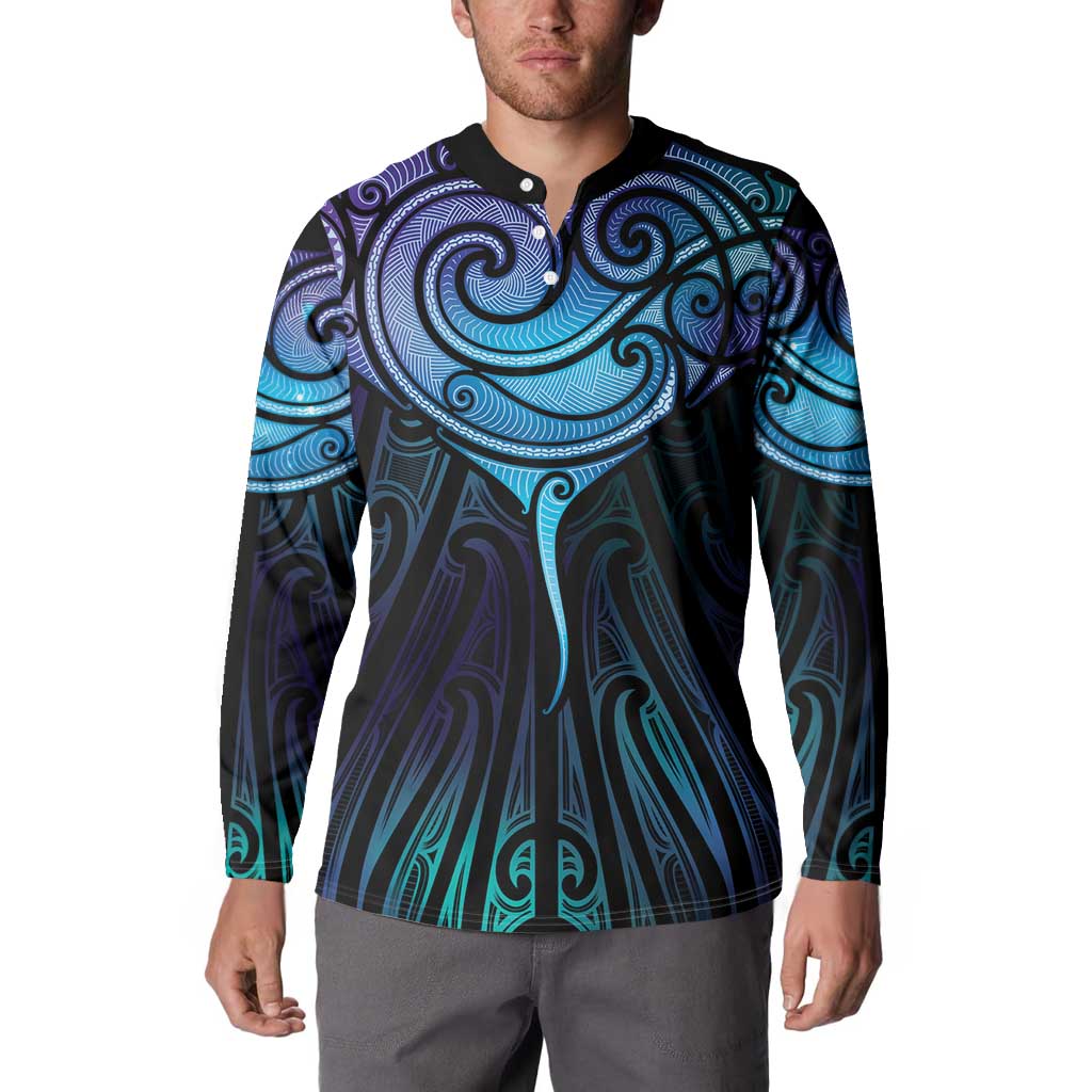 Aotearoa Maori Te Whai Rahi Button Sweatshirt Tala - Nowhere You Could Go That I Won't Be With You - Polynesian Pride