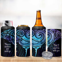 Aotearoa Maori Te Whai Rahi 4 in 1 Can Cooler Tumbler Tala - Nowhere You Could Go That I Won't Be With You - Polynesian Pride