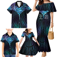 Aotearoa Maori Te Whai Rahi Family Matching Mermaid Dress and Hawaiian Shirt Tala - Nowhere You Could Go That I Won't Be With You - Polynesian Pride