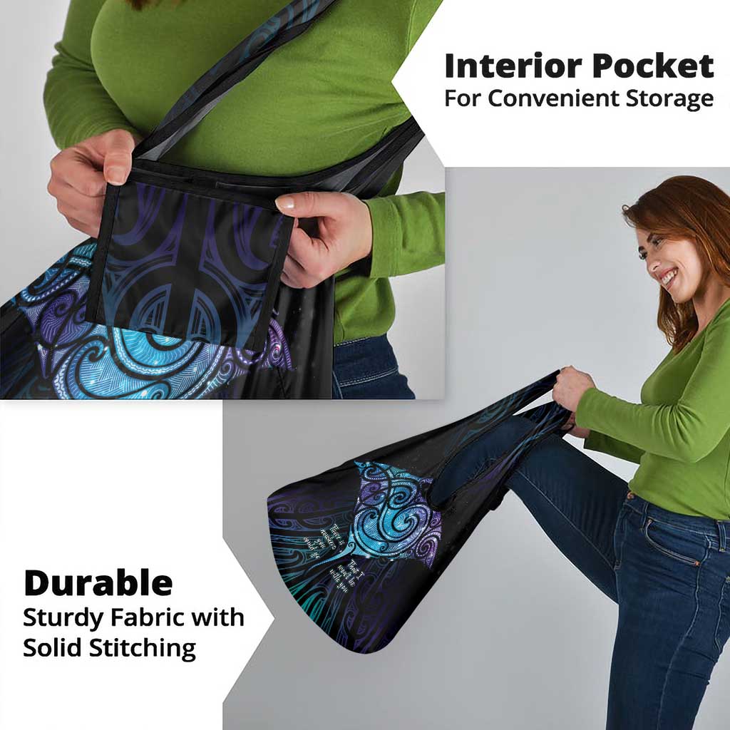 Aotearoa Maori Te Whai Rahi Grocery Bag Tala - Nowhere You Could Go That I Won't Be With You - Polynesian Pride