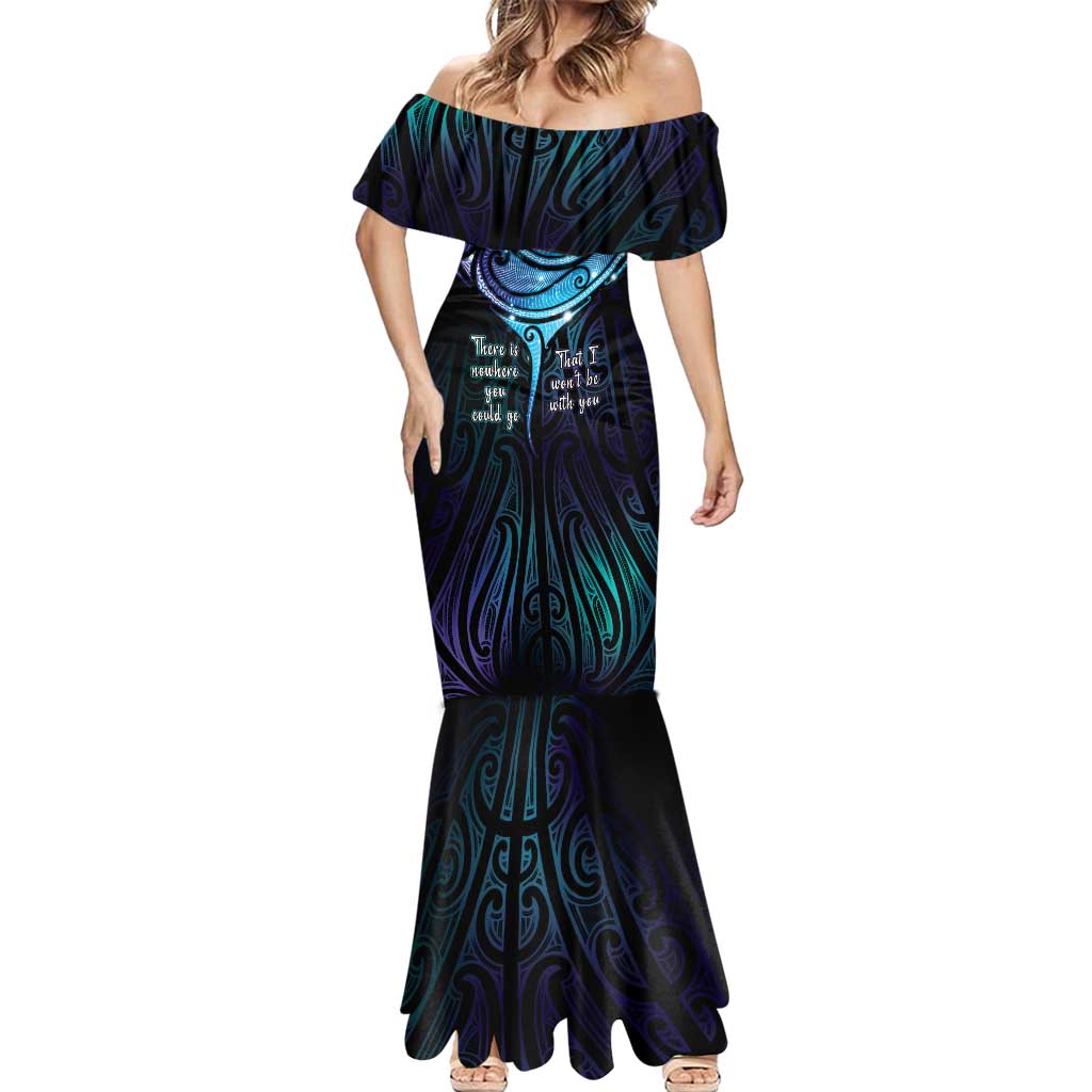 Aotearoa Maori Te Whai Rahi Mermaid Dress Tala - Nowhere You Could Go That I Won't Be With You - Polynesian Pride