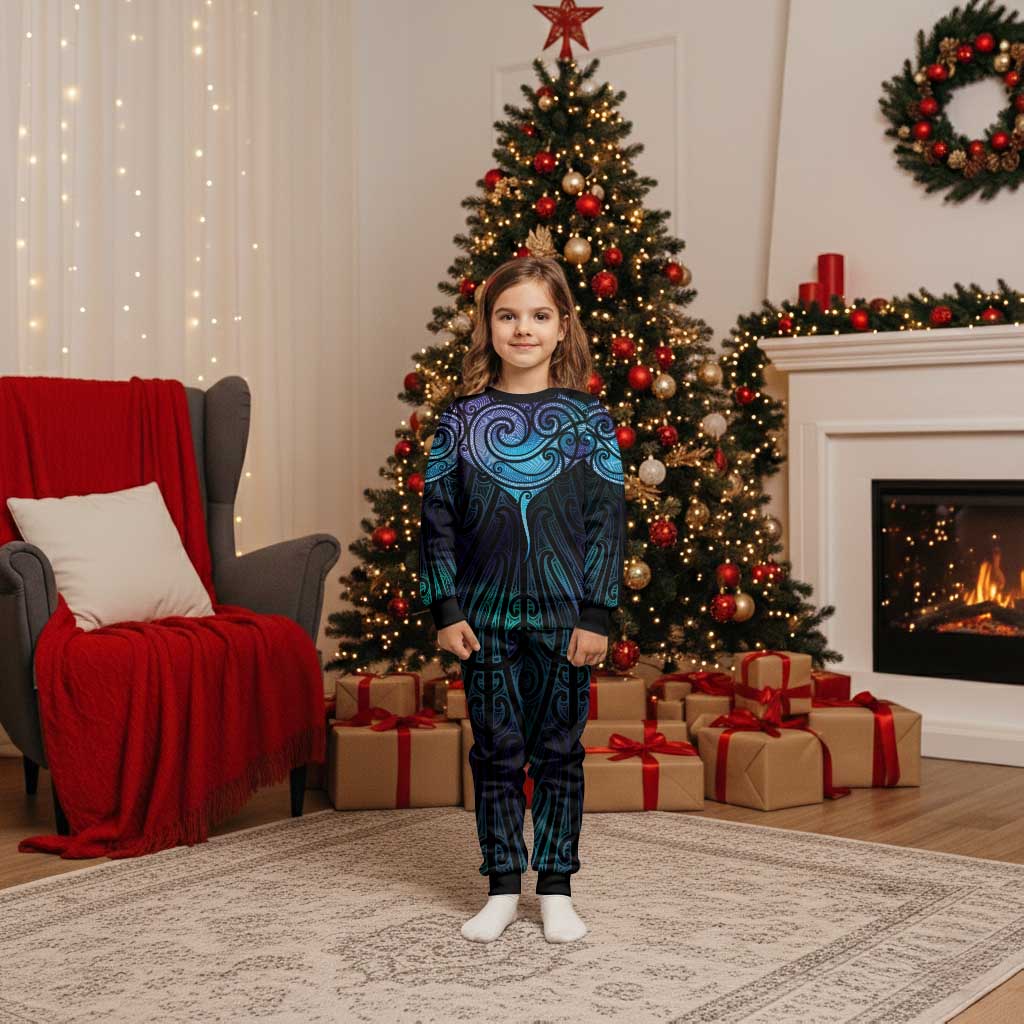 Aotearoa Maori Te Whai Rahi Christmas Pajama Set Tala - Nowhere You Could Go That I Won't Be With You - Polynesian Pride