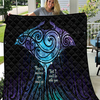 Aotearoa Maori Te Whai Rahi Quilt Tala - Nowhere You Could Go That I Won't Be With You LT7 Teal Purple - Polynesian Pride
