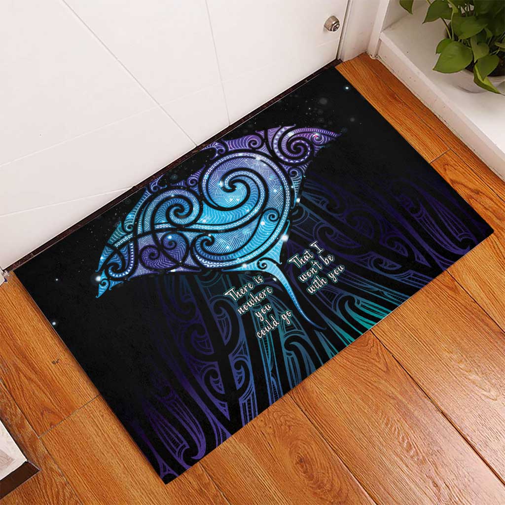 Aotearoa Maori Te Whai Rahi Rubber Doormat Tala - Nowhere You Could Go That I Won't Be With You LT7 - Polynesian Pride
