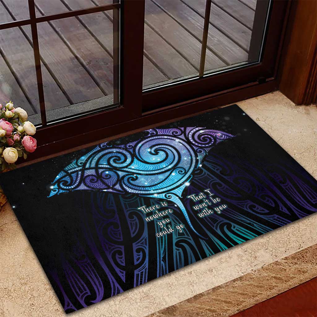 Aotearoa Maori Te Whai Rahi Rubber Doormat Tala - Nowhere You Could Go That I Won't Be With You LT7 - Polynesian Pride