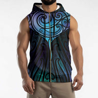 Aotearoa Maori Te Whai Rahi Sleeveless Zip Hoodie Tala - Nowhere You Could Go That I Won't Be With You - Polynesian Pride
