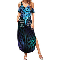Aotearoa Maori Te Whai Rahi Summer Maxi Dress Tala - Nowhere You Could Go That I Won't Be With You - Polynesian Pride