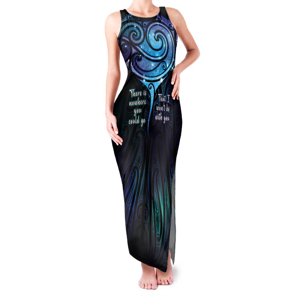 Aotearoa Maori Te Whai Rahi Tank Maxi Dress Tala - Nowhere You Could Go That I Won't Be With You - Polynesian Pride