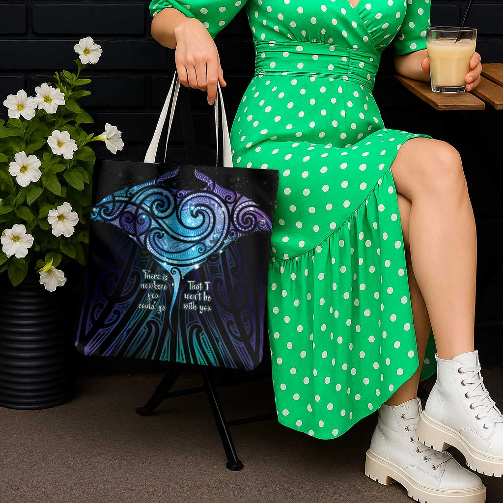 Aotearoa Maori Te Whai Rahi Tote Bag Tala - Nowhere You Could Go That I Won't Be With You - Polynesian Pride