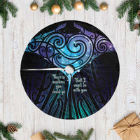 Aotearoa Maori Te Whai Rahi Tree Skirt Tala - Nowhere You Could Go That I Won't Be With You LT7 Casual Teal Purple - Polynesian Pride