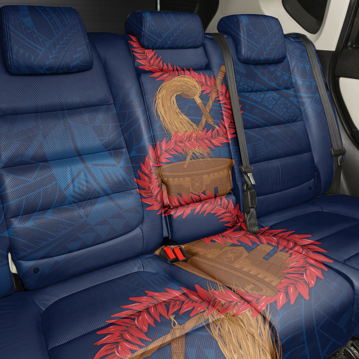 Talofa Samoa Tanoa Fue Mix Ulafala Back Car Seat Cover LT7 - Polynesian Pride