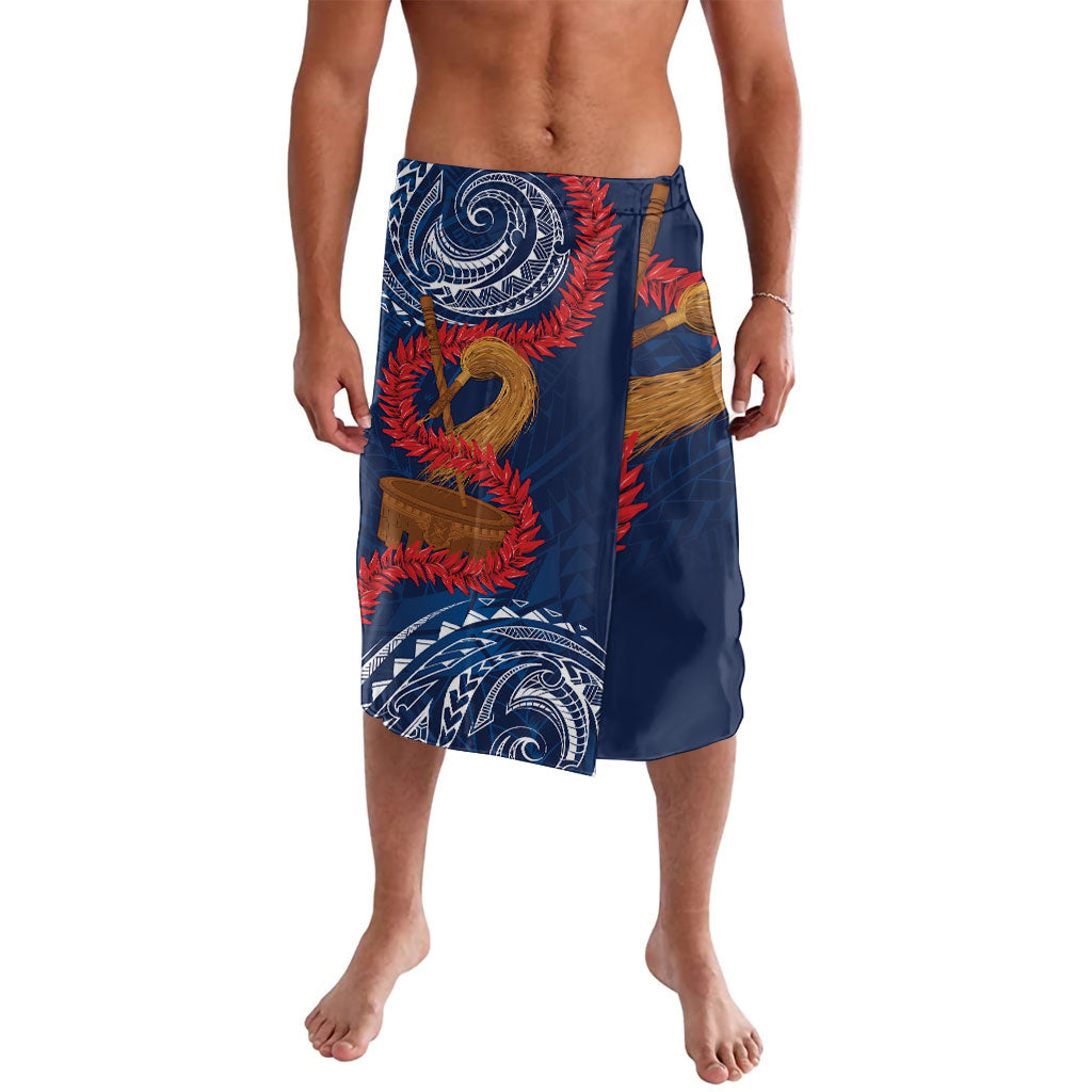 Talofa Samoa Tanoa Fue Mix Ulafala Lavalava LT7 Navy Blue - Polynesian Pride