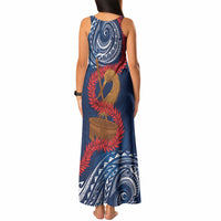 Talofa Samoa Tanoa Fue Mix Ulafala Tank Maxi Dress LT7 - Polynesian Pride