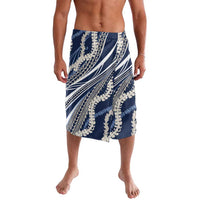 Polynesian Puakeniken Pikake Twisted Lei Lavalava Navy Blue - Polynesian Pride