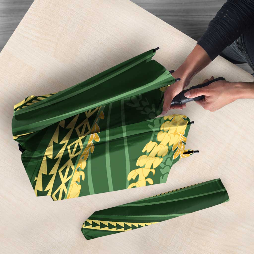 Polynesian Puakeniken Pikake Twisted Lei Umbrella Emerald LT7 - Polynesian Pride