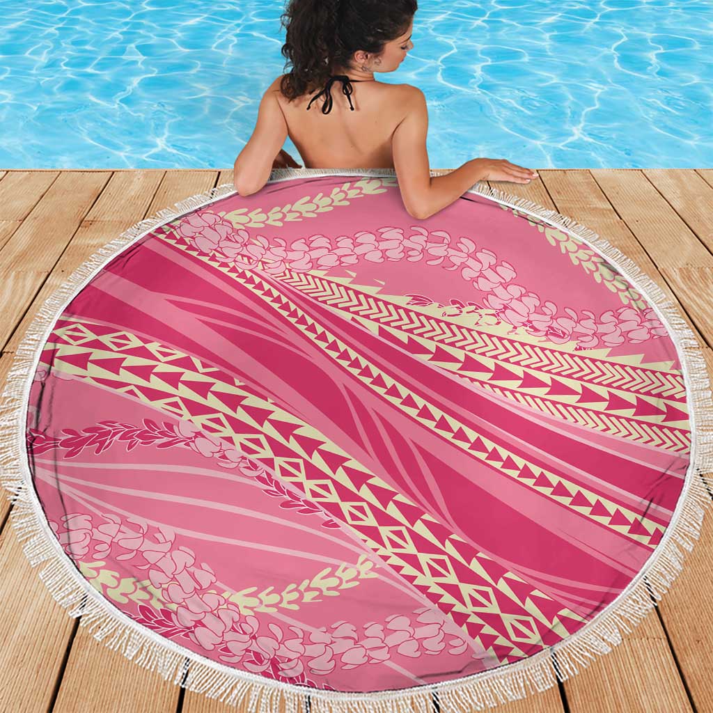 Polynesian Puakeniken Pikake Twisted Lei Beach Blanket Rose Pink LT7 - Polynesian Pride