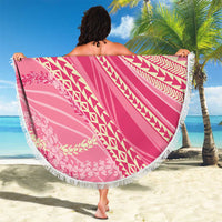 Polynesian Puakeniken Pikake Twisted Lei Beach Blanket Rose Pink LT7 - Polynesian Pride