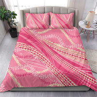 Polynesian Puakeniken Pikake Twisted Lei Bedding Set Rose Pink - Polynesian Pride