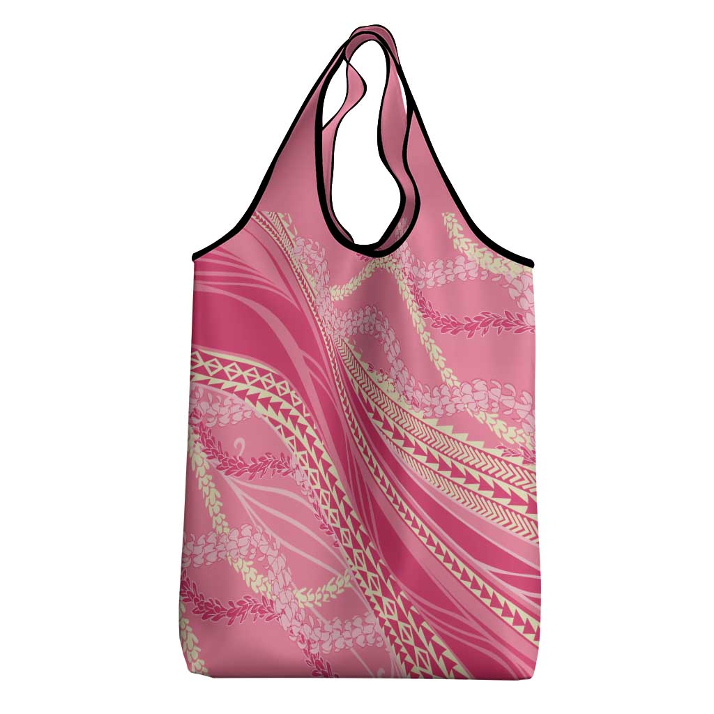 Polynesian Puakeniken Pikake Twisted Lei Grocery Bag Rose Pink LT7 - Polynesian Pride