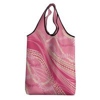 Polynesian Puakeniken Pikake Twisted Lei Grocery Bag Rose Pink LT7 - Polynesian Pride