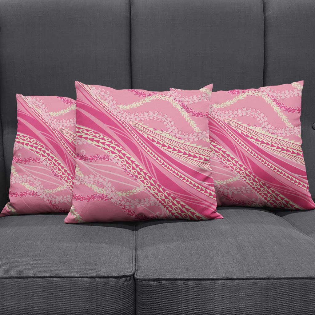Polynesian Puakeniken Pikake Twisted Lei Pillow Cover Rose Pink LT7 - Polynesian Pride