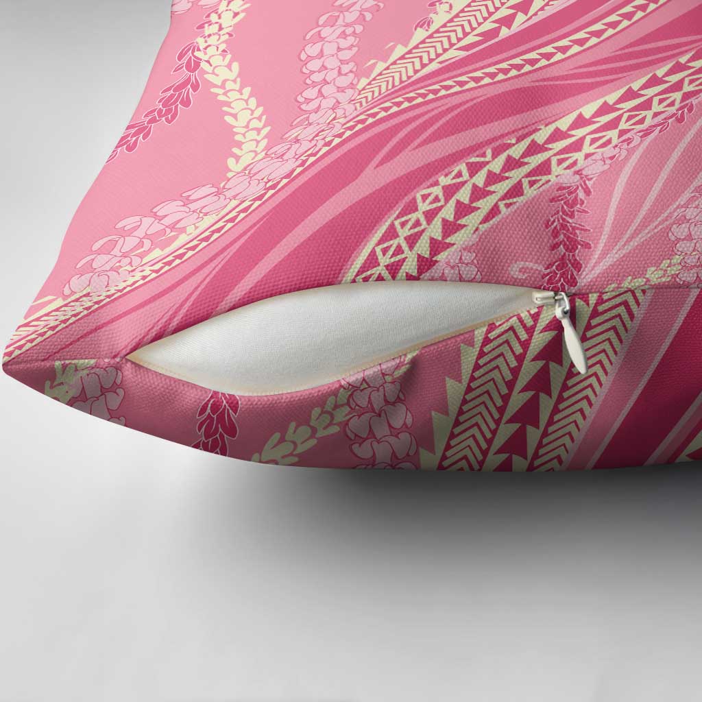 Polynesian Puakeniken Pikake Twisted Lei Pillow Cover Rose Pink LT7 - Polynesian Pride