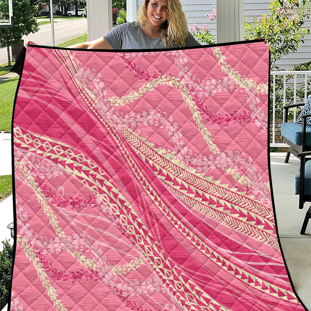 Polynesian Puakeniken Pikake Twisted Lei Quilt Rose Pink LT7 Rose Pink - Polynesian Pride