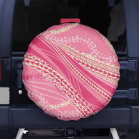 Polynesian Puakeniken Pikake Twisted Lei Spare Tire Cover Rose Pink - Polynesian Pride