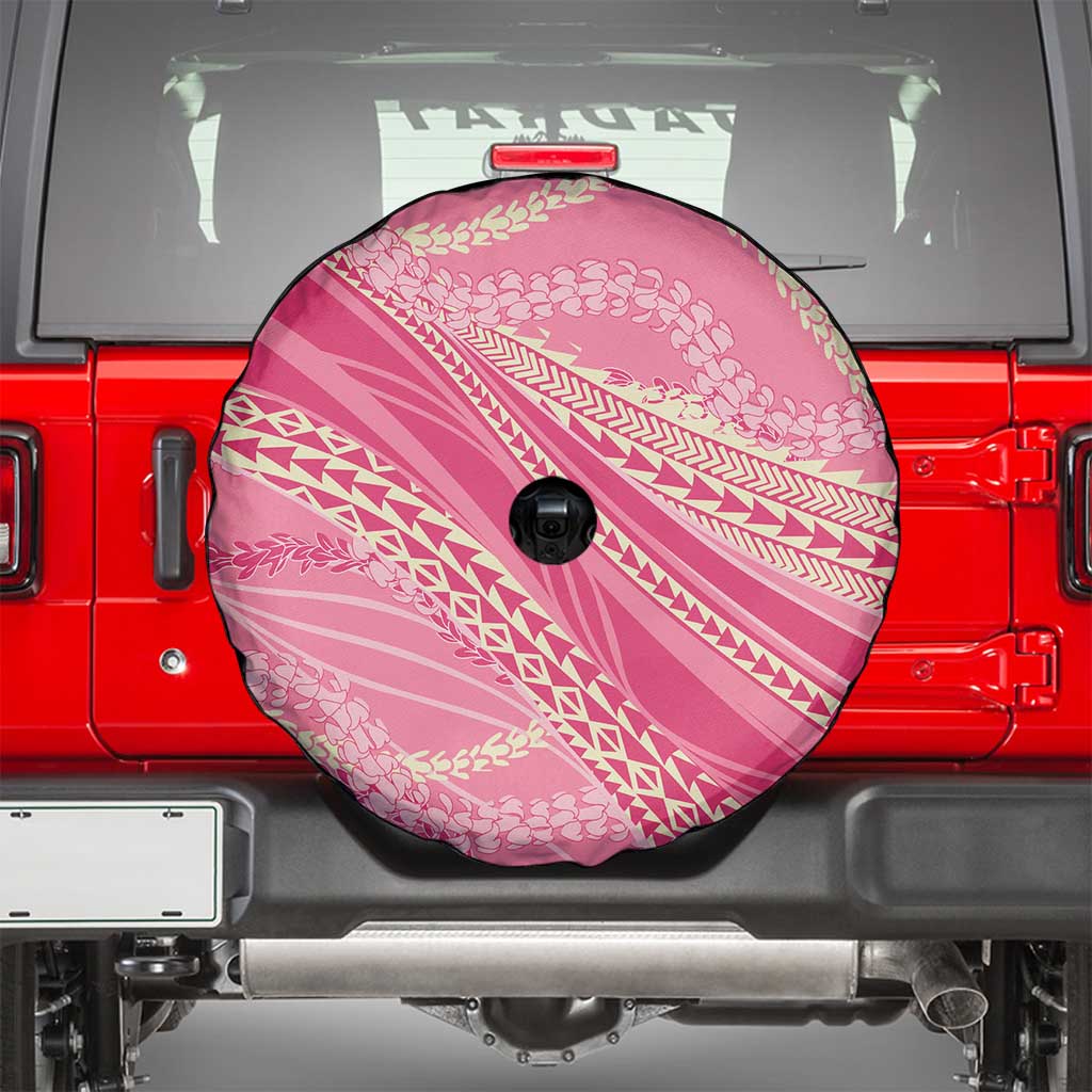 Polynesian Puakeniken Pikake Twisted Lei Spare Tire Cover Rose Pink - Polynesian Pride